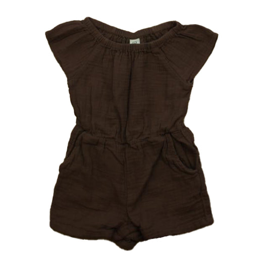 Gap Girls Brown Romper Size: 12-18 Months Brown
