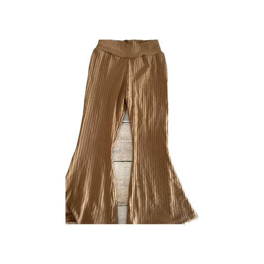 Little Lucca Love Girls Brown Pants Size: 3-4 Years Brown