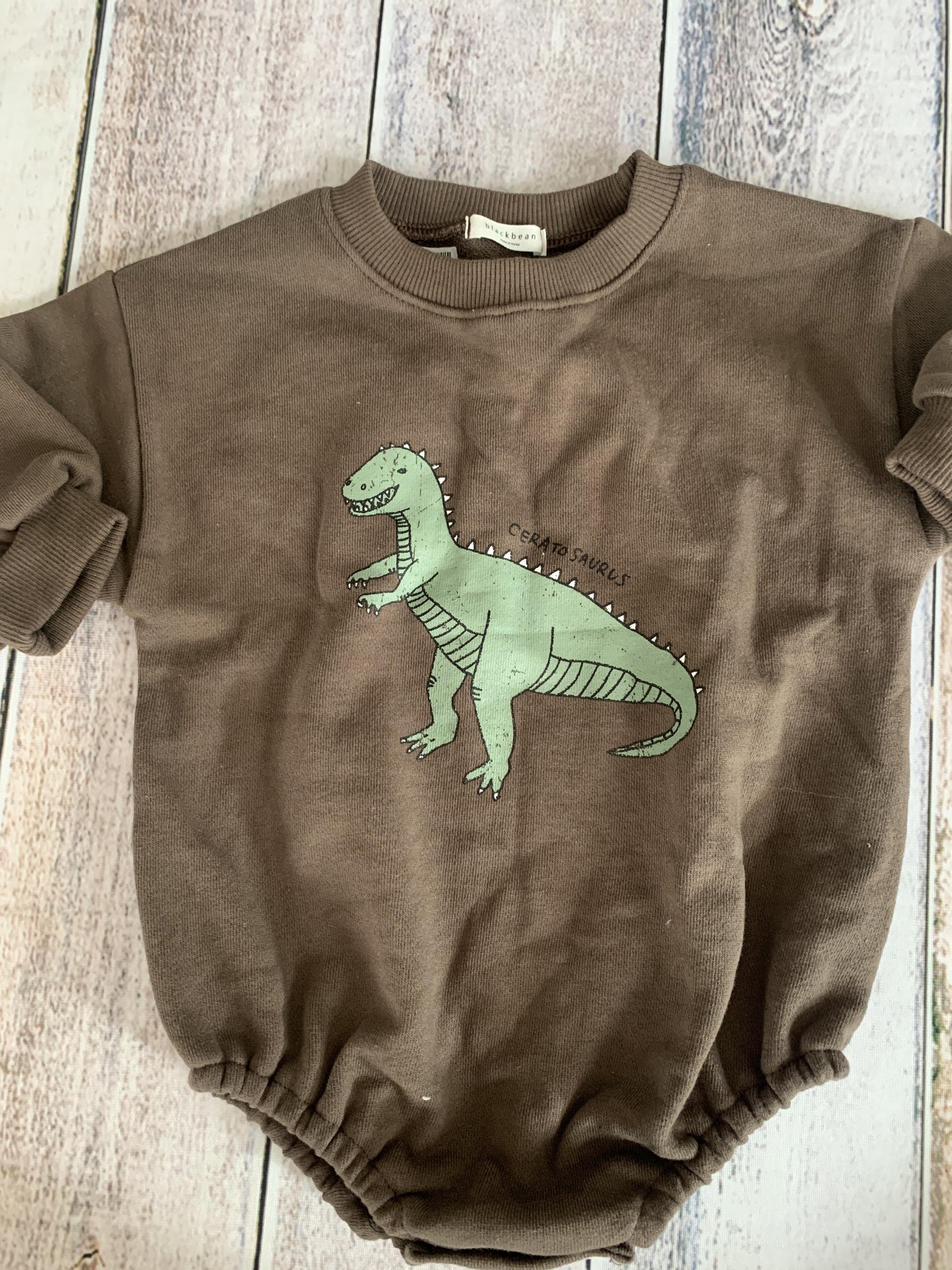 Blackbean Boys Brown Long Sleeve Outfit Size: 9-12 Months Brown