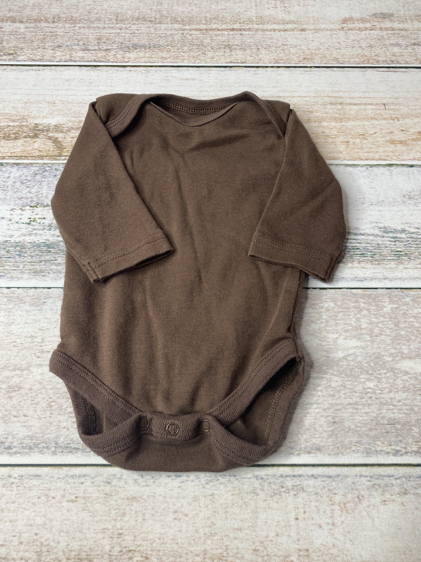 Leveret Boys Brown Onesie Size: 0-3 months Brown