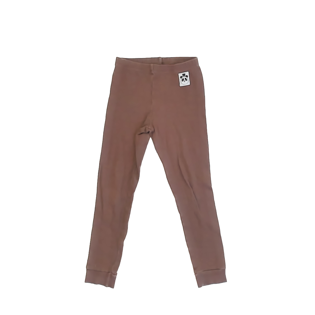 Mini Rodini Girls Brown Leggings Size: 4-5T Brown