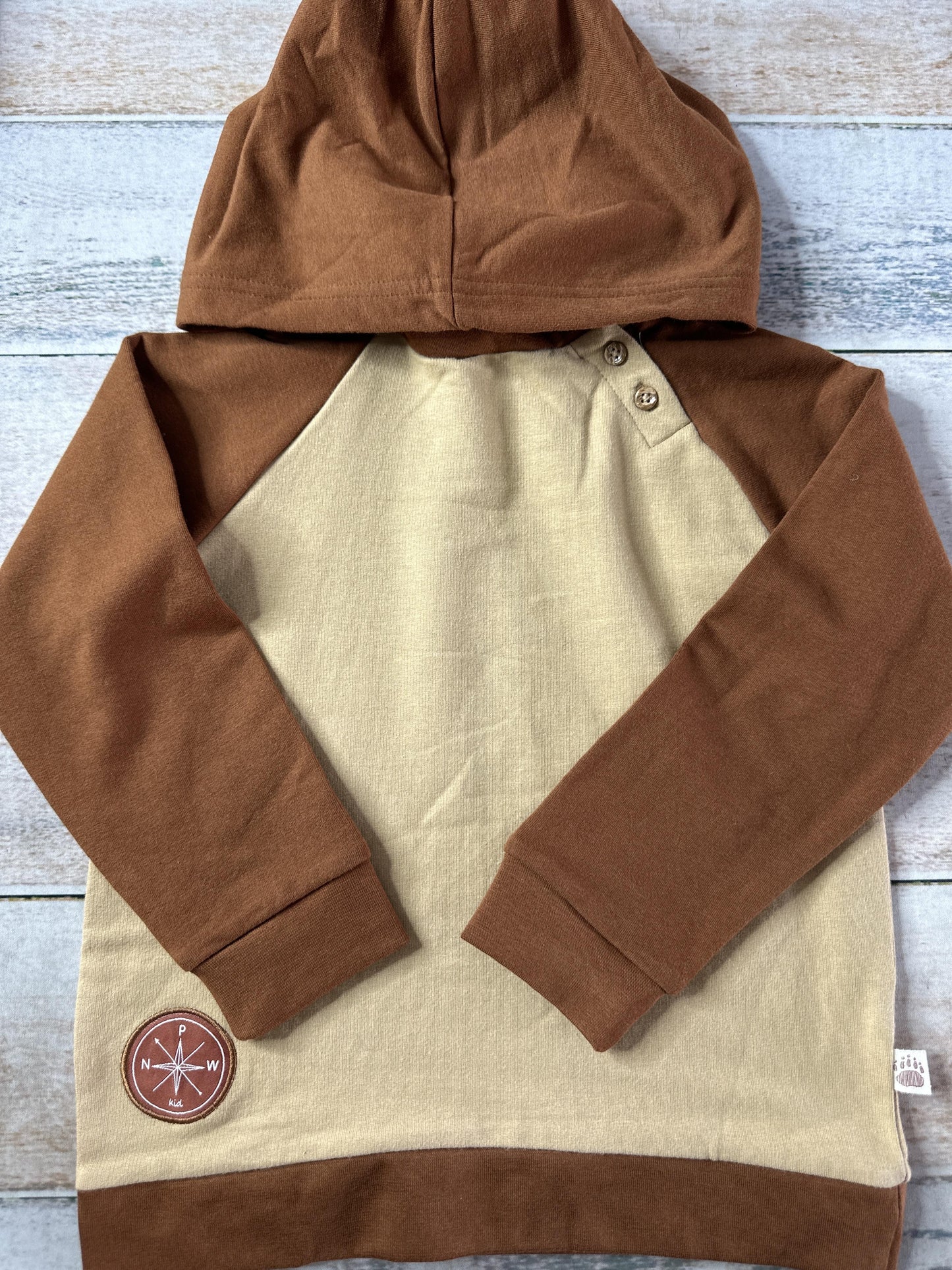 PNW Unisex Brown Hoodie Size: 4T Brown