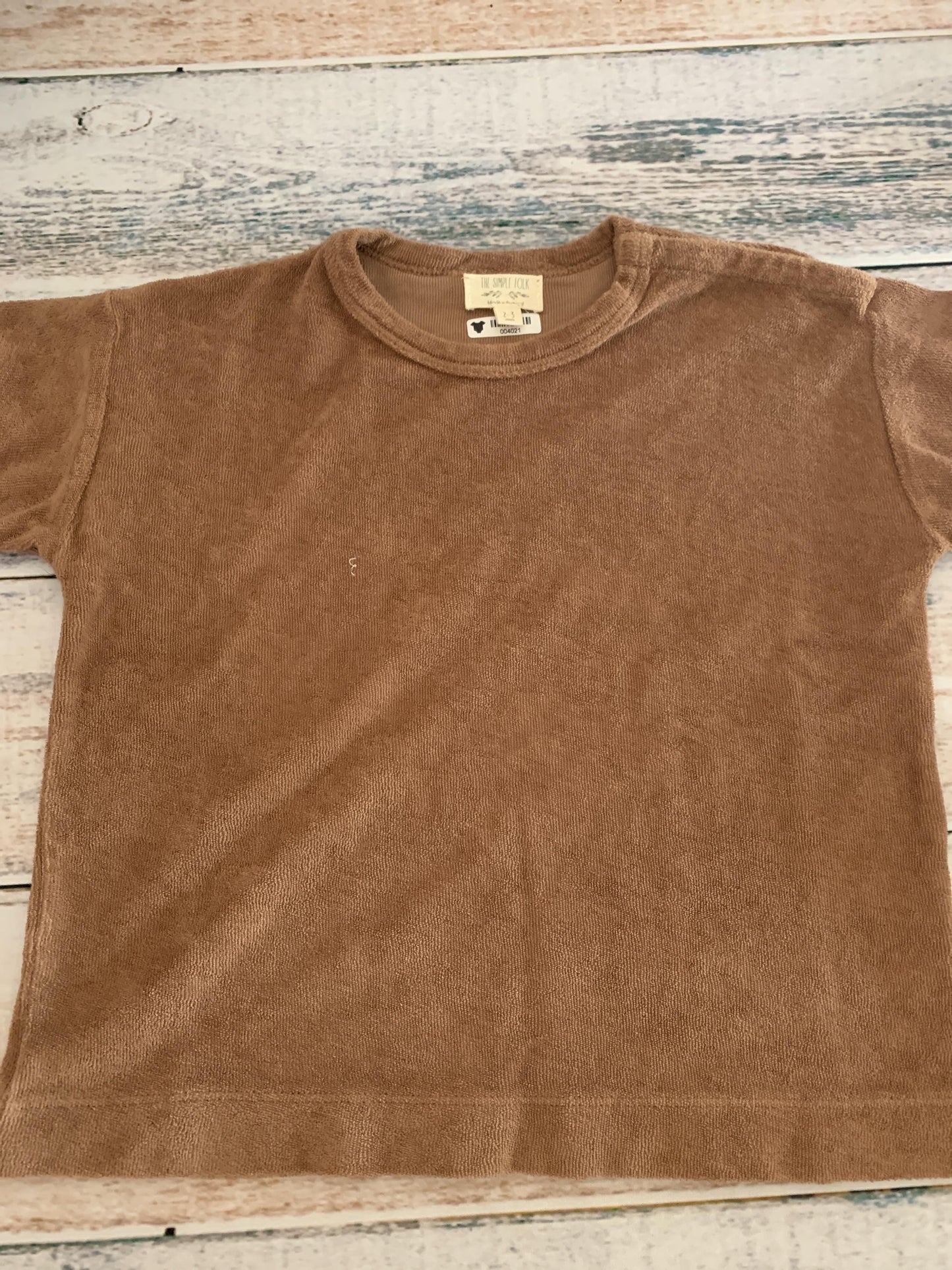 The Simple Folk Unisex Brown Shirt Size: 2T Brown