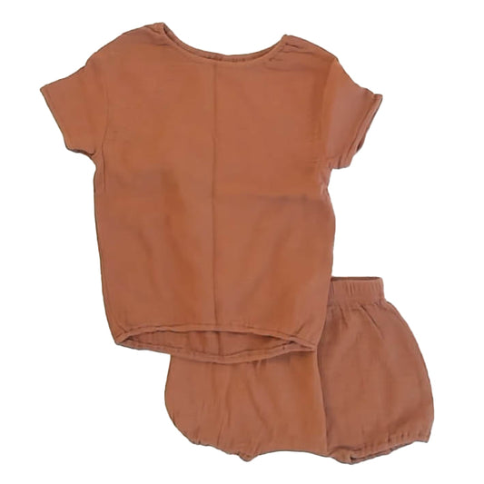 Quincy Mae Girls Brown Apparel Sets Size: 2-3T Brown