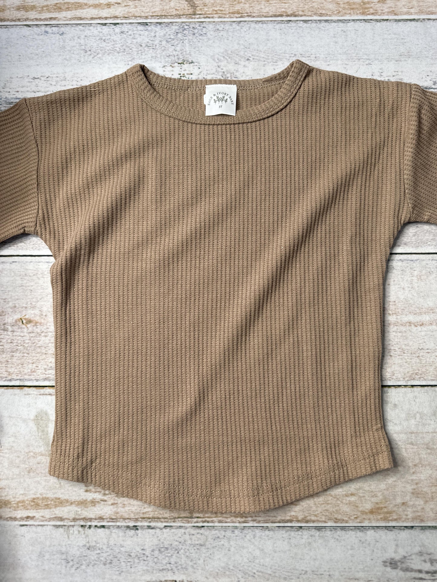 Sage and Ivory Girls Brown T-Shirt Size: 3T Brown