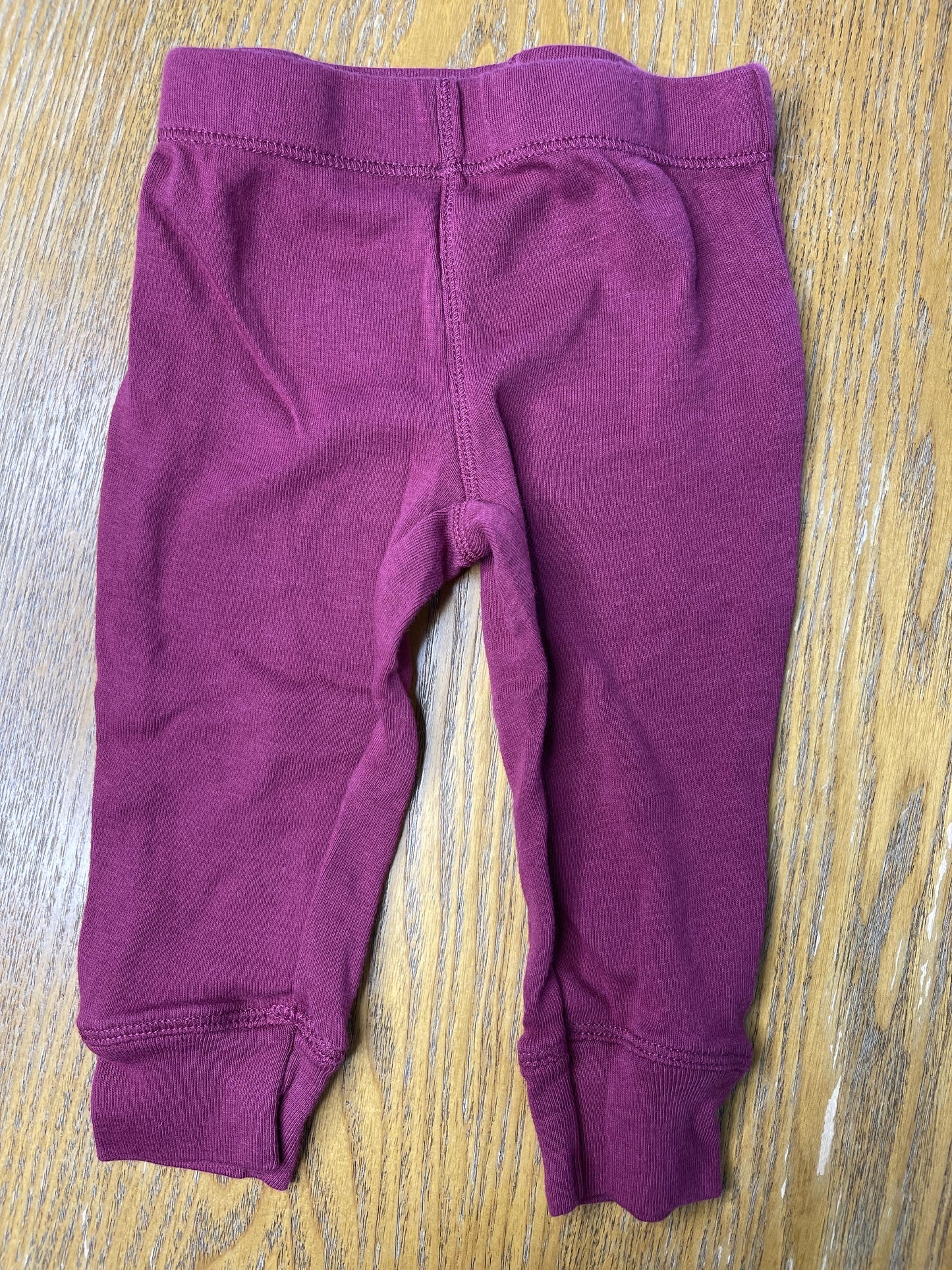 Leveret Girls Burgundy Pants Size: 3-6 months Burgundy