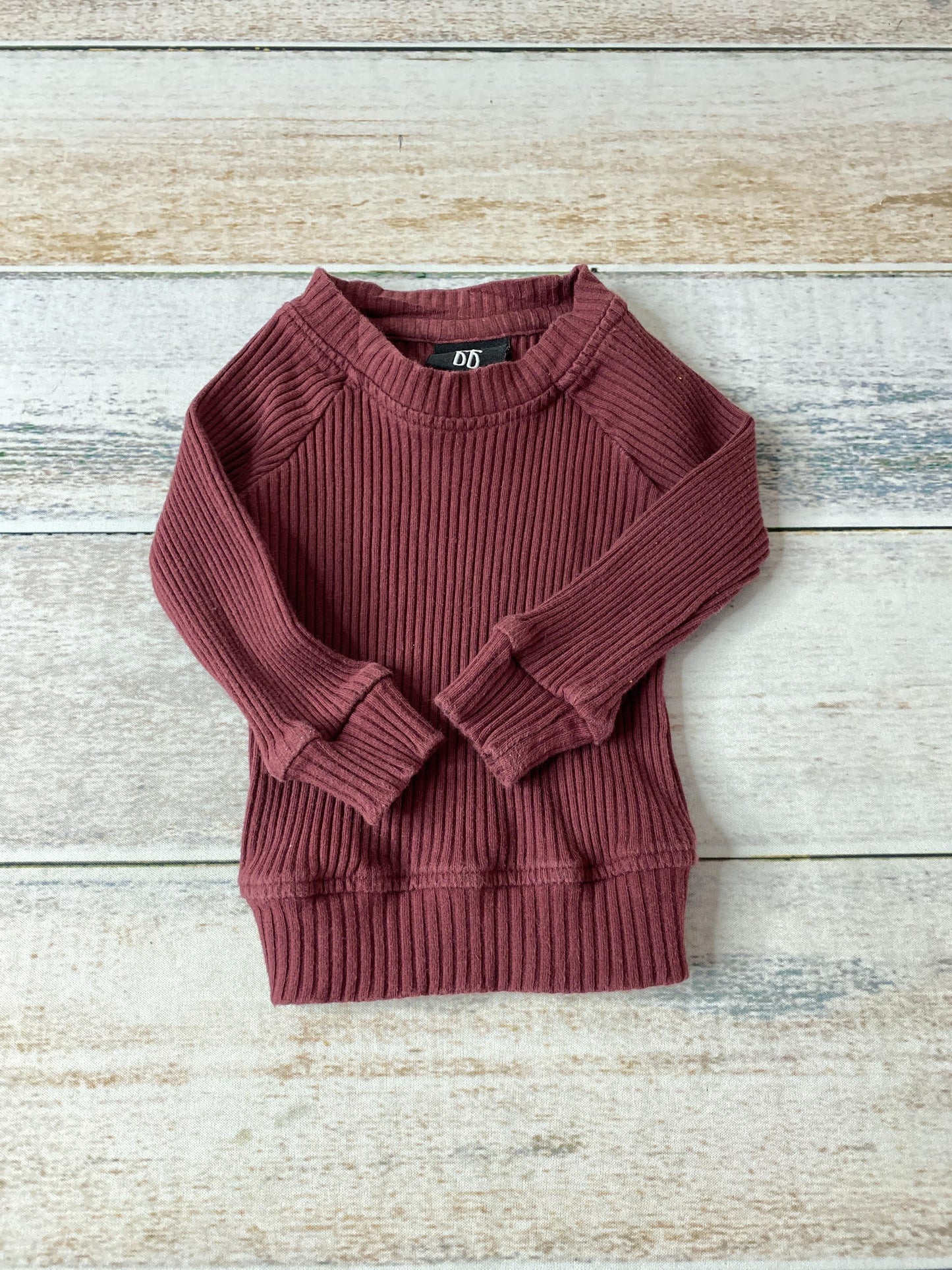 Forever French Girls Burgundy Sweater Size: 0-3 months Burgundy