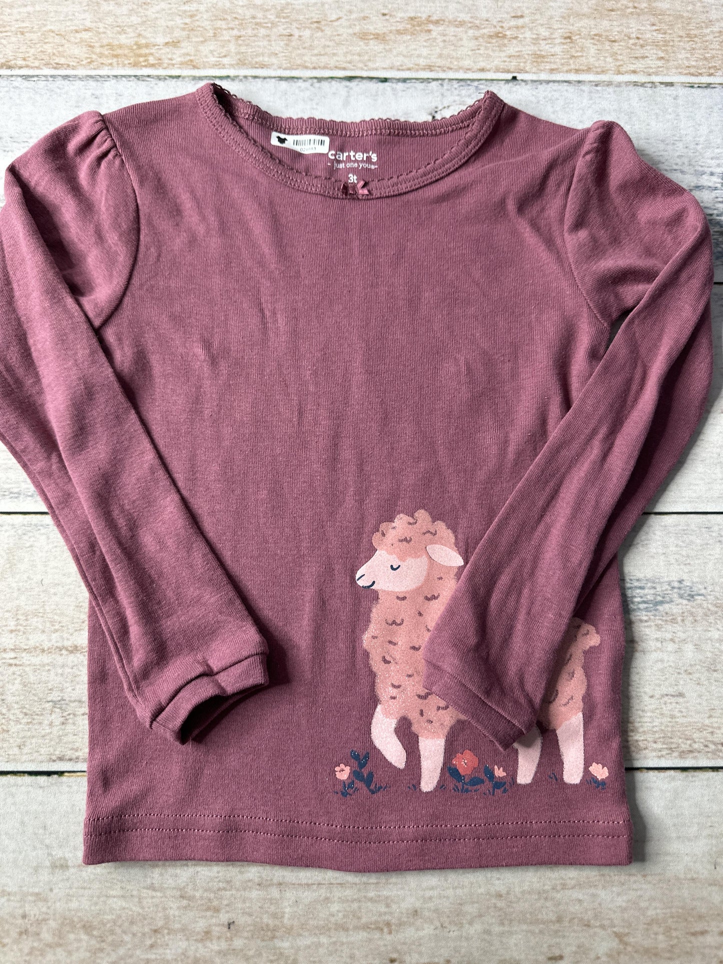 Carters Girls Burgundy Pajamas Size: 3T Burgundy