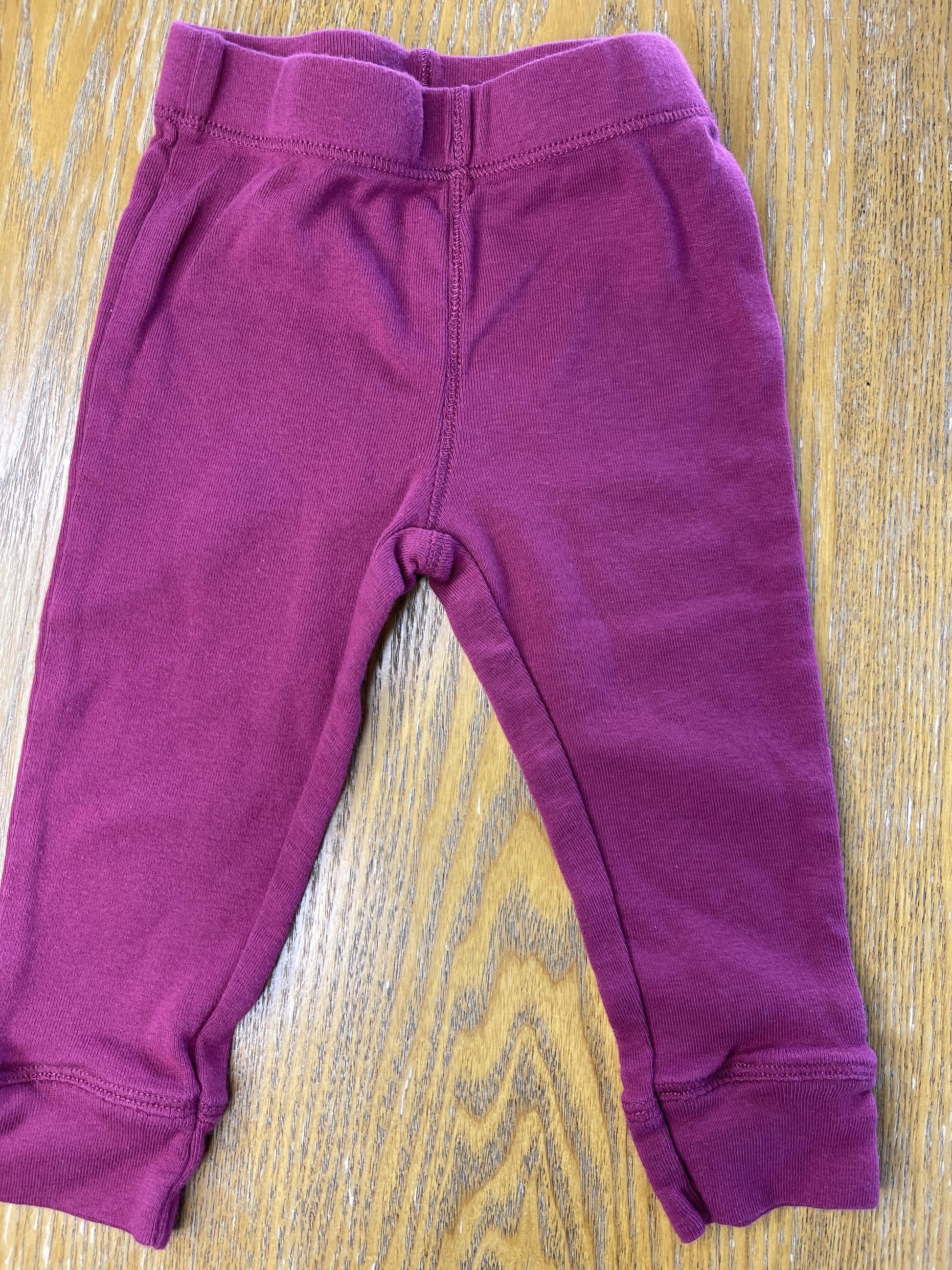 Leveret Unisex Burgundy Pants Size: 9 months Burgundy