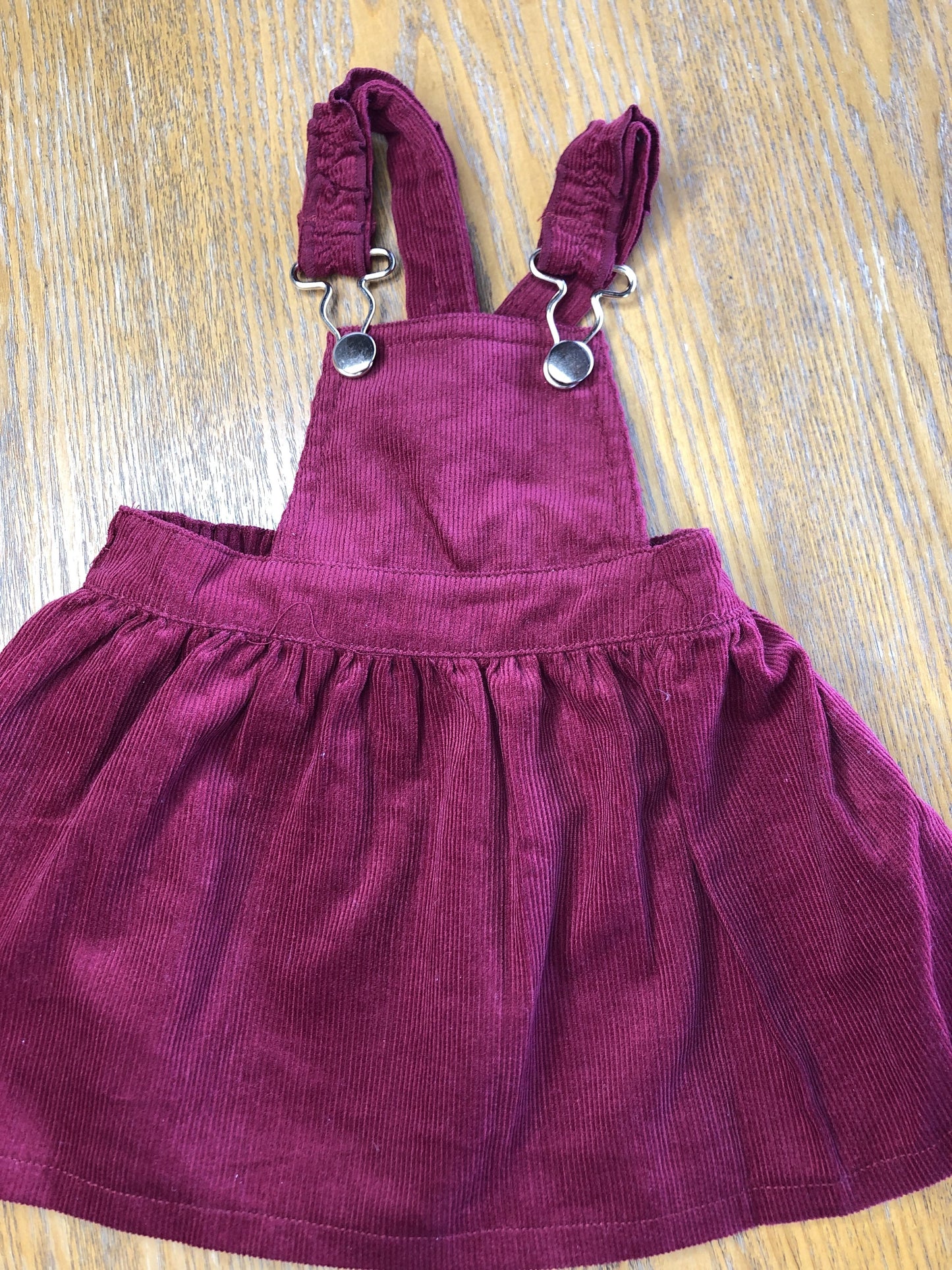 Nanette Girls Burgundy Dress Size: 0-3 months Burgundy
