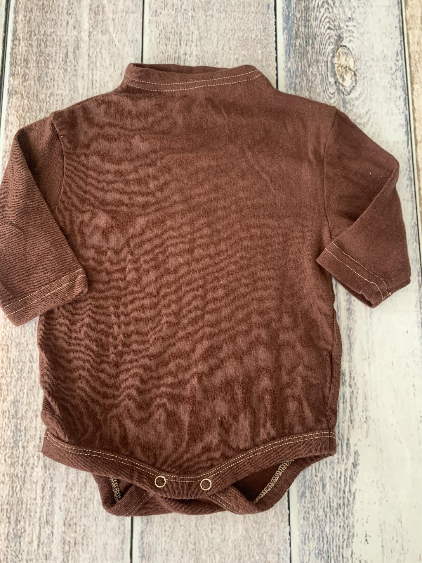 GO;U Boys Burgundy Onesie Size: 6 months Burgundy