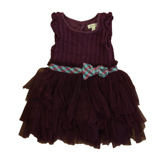 Matilda Jane Girls Burgundy Dress Size: 2T Burgundy