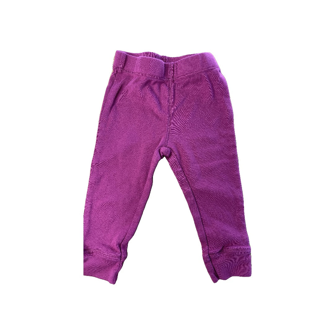 Leveret Unisex Burgundy Pants Size: 9 months Burgundy