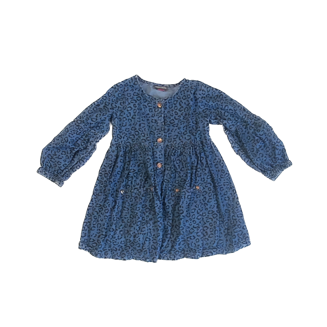 Vince Camuto Girls Chambray Dress Size: 3T Chambray