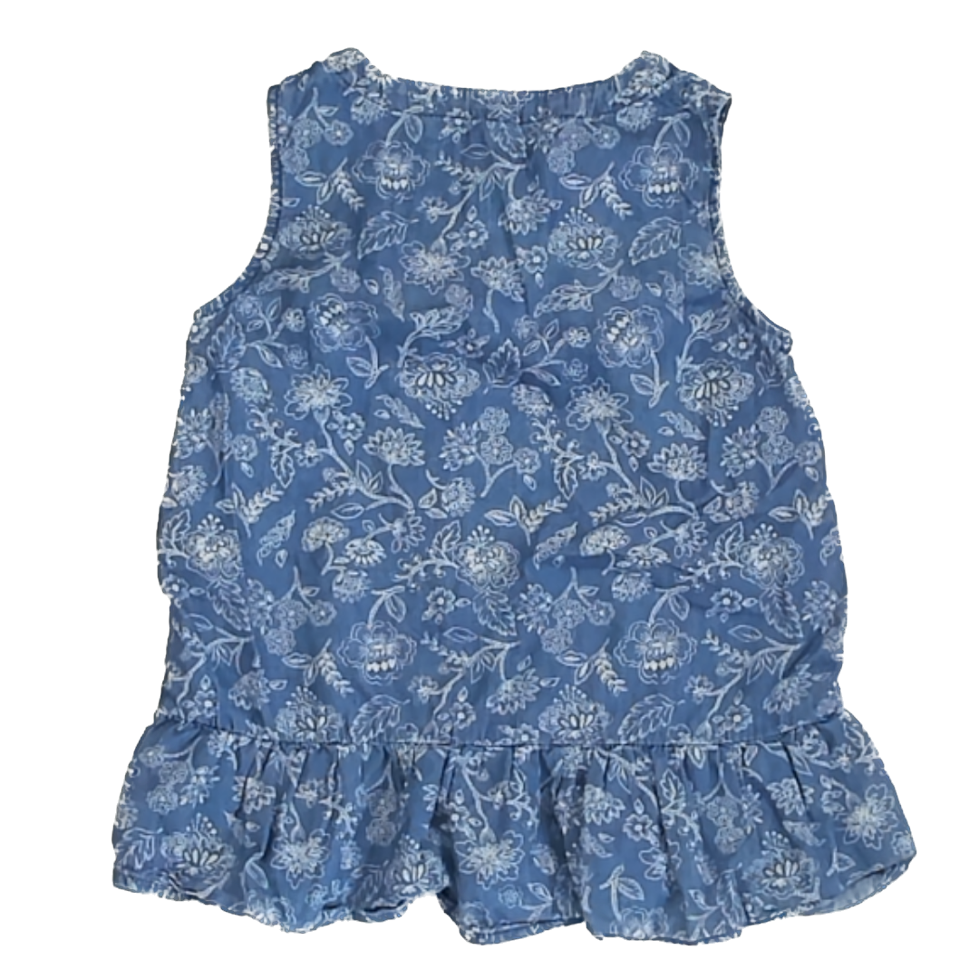 Osh Kosh Girls Chambray Tank Top Size: 8 years Chambray