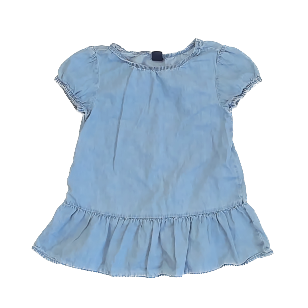 Gap Girls Chambray Dress Size: 2T Chambray