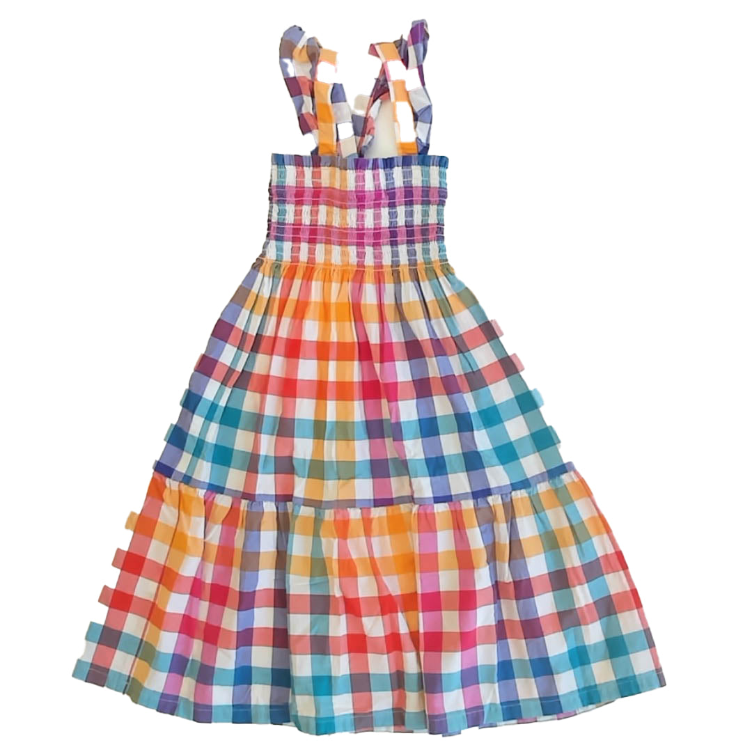 Tea Collection Girls Check Dress Size: 4T Check