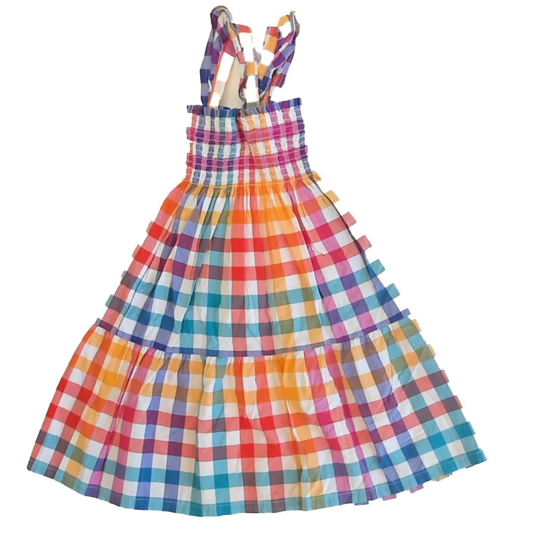 Tea Collection Girls Check Dress Size: 4T Check