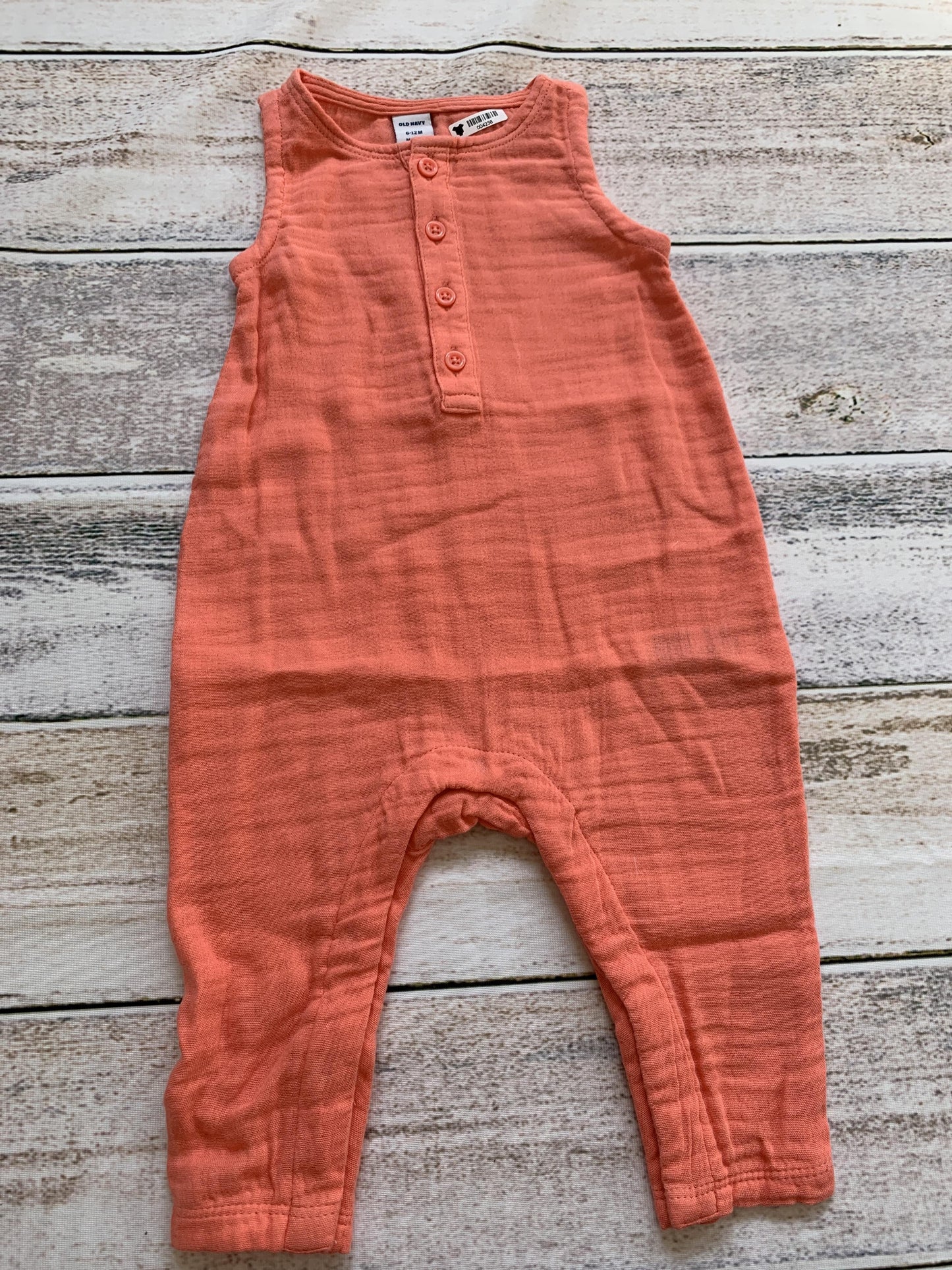 Old Navy Girls Coral Romper Size: 6-12 months Coral