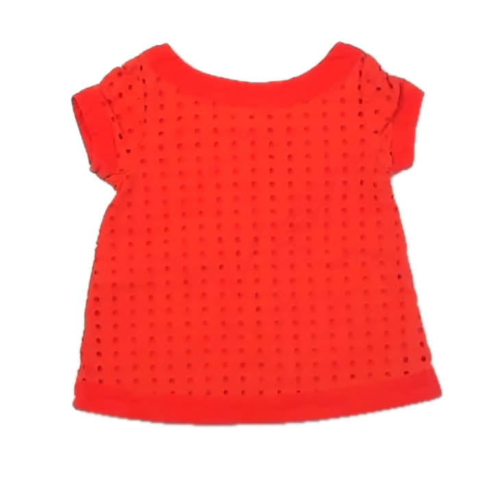 Janie and Jack Girls Coral Blouse Size: 18-24 Months Coral