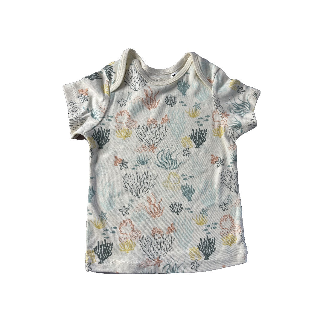 Little Lentil Unisex Coral T-Shirt Size: 18-24 months Coral