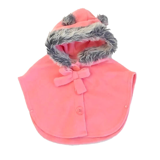 Little Lass Girls coral Jacket Size: 0-3 Months coral