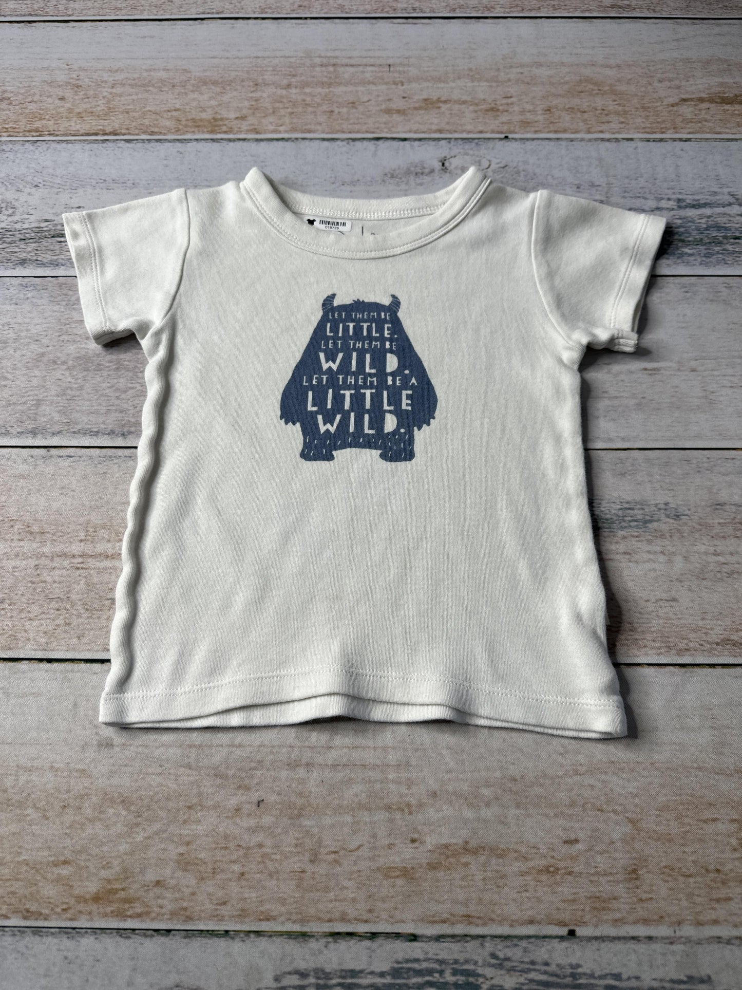 Finn + Emma Unisex cream | Blue T-Shirt Size: 2T cream | Blue