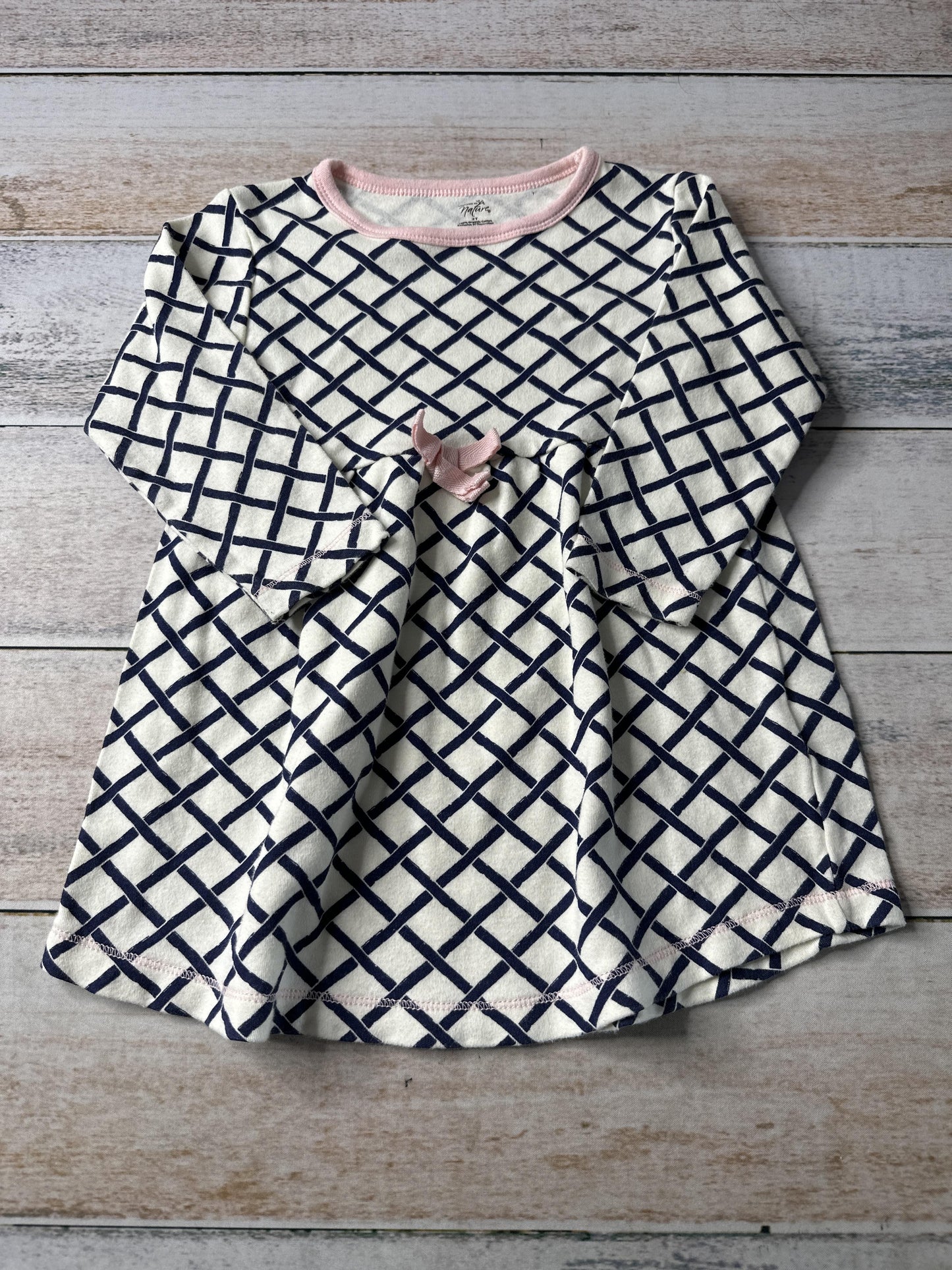 Touched by Nature Girls cream | Blue Dress Size: 2T cream | Blue