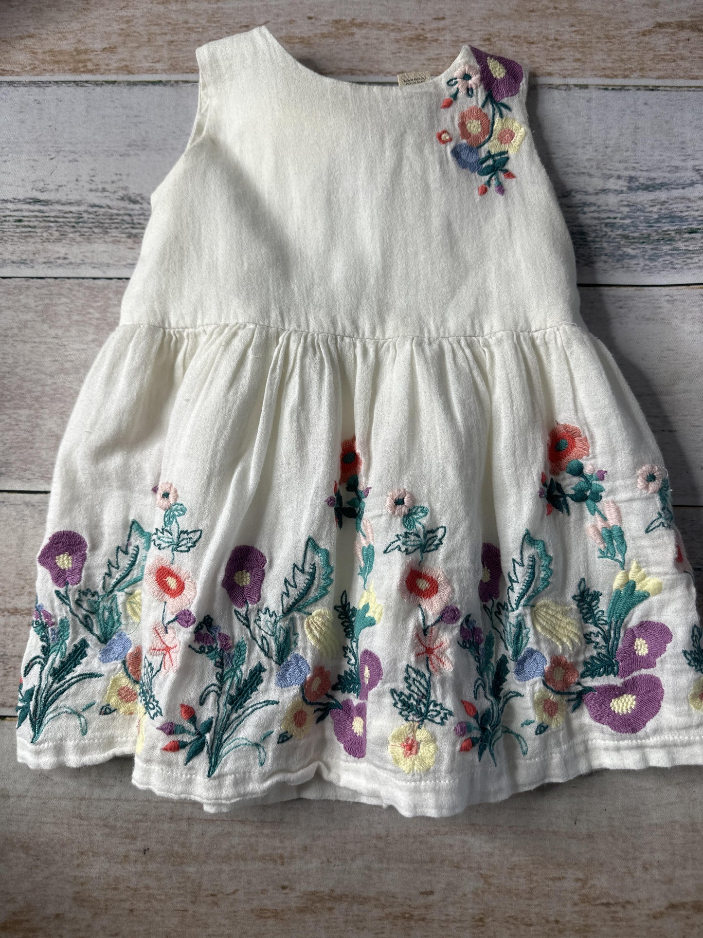 Peek Girls cream | Flowers Dress Size: 12-18 months cream | Flowers
