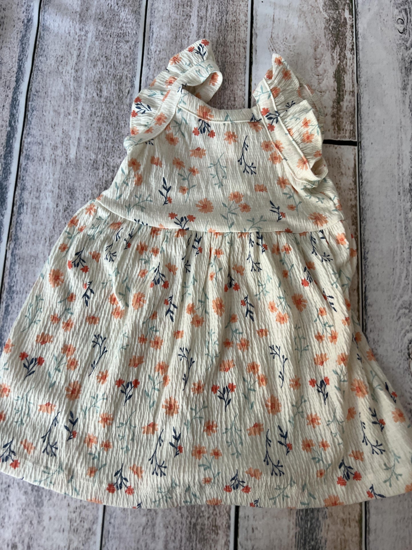 Just Born Girls cream | Flowers Dress Size: 18 months cream | Flowers