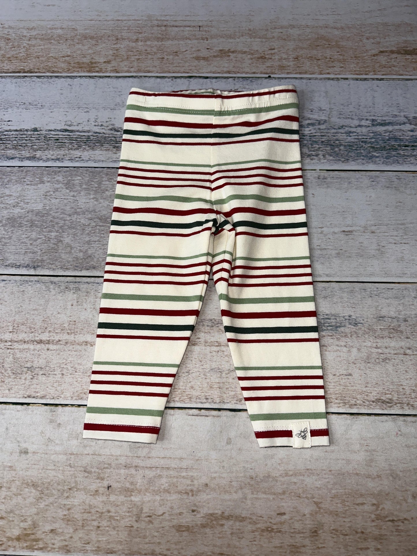 Burt's Bees Unisex cream | Forest Green | Army Green | Red Pants Size: 3-6 months cream | Forest Green | Army Green | Red