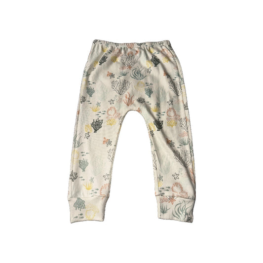 Little Lentil Unisex cream | orange | Army Green Pants Size: 18-24 months cream | orange | Army Green