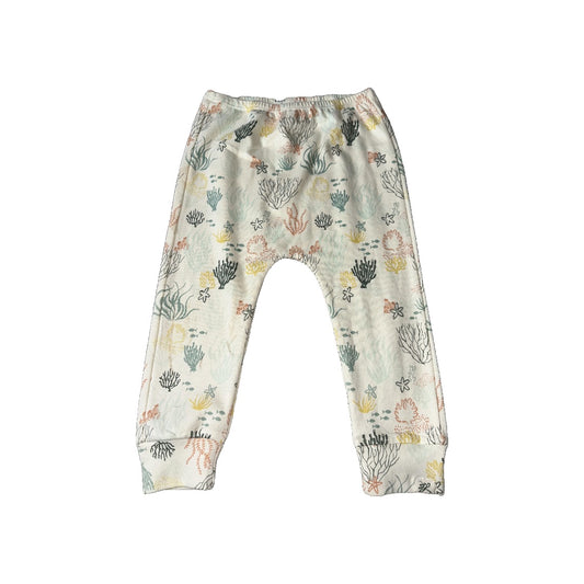 Little Lentil Unisex cream | orange | Army Green Pants Size: 18-24 months cream | orange | Army Green
