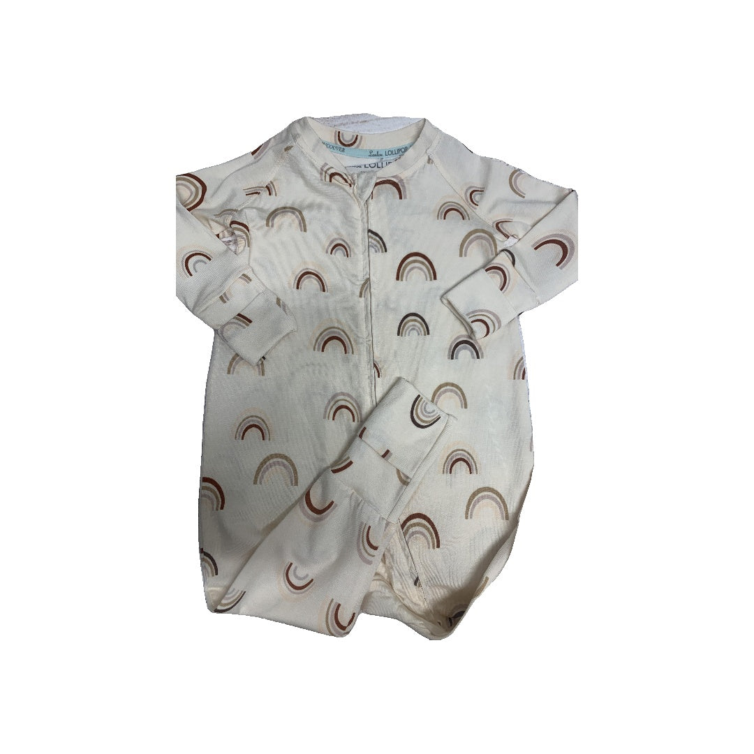 Loulou Lollipop Boys cream | Rainbow Pajamas Size: 6-12 months cream | Rainbow