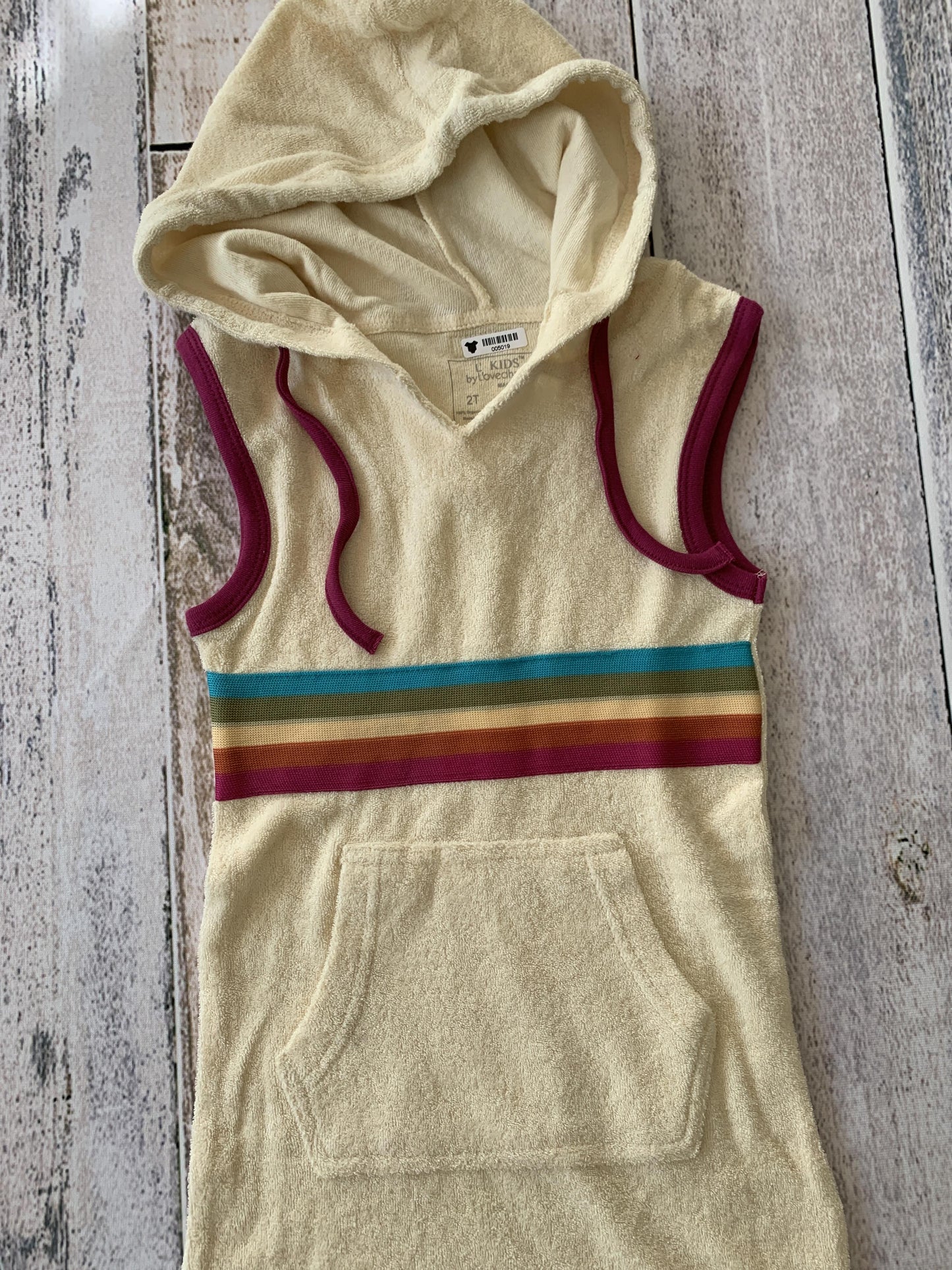 L’oved Baby Girls cream | Rainbow Dress Size: 2T cream | Rainbow