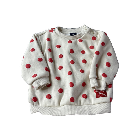 Allo & Lugh Girls cream | Red Sweater Size: 12 months cream | Red