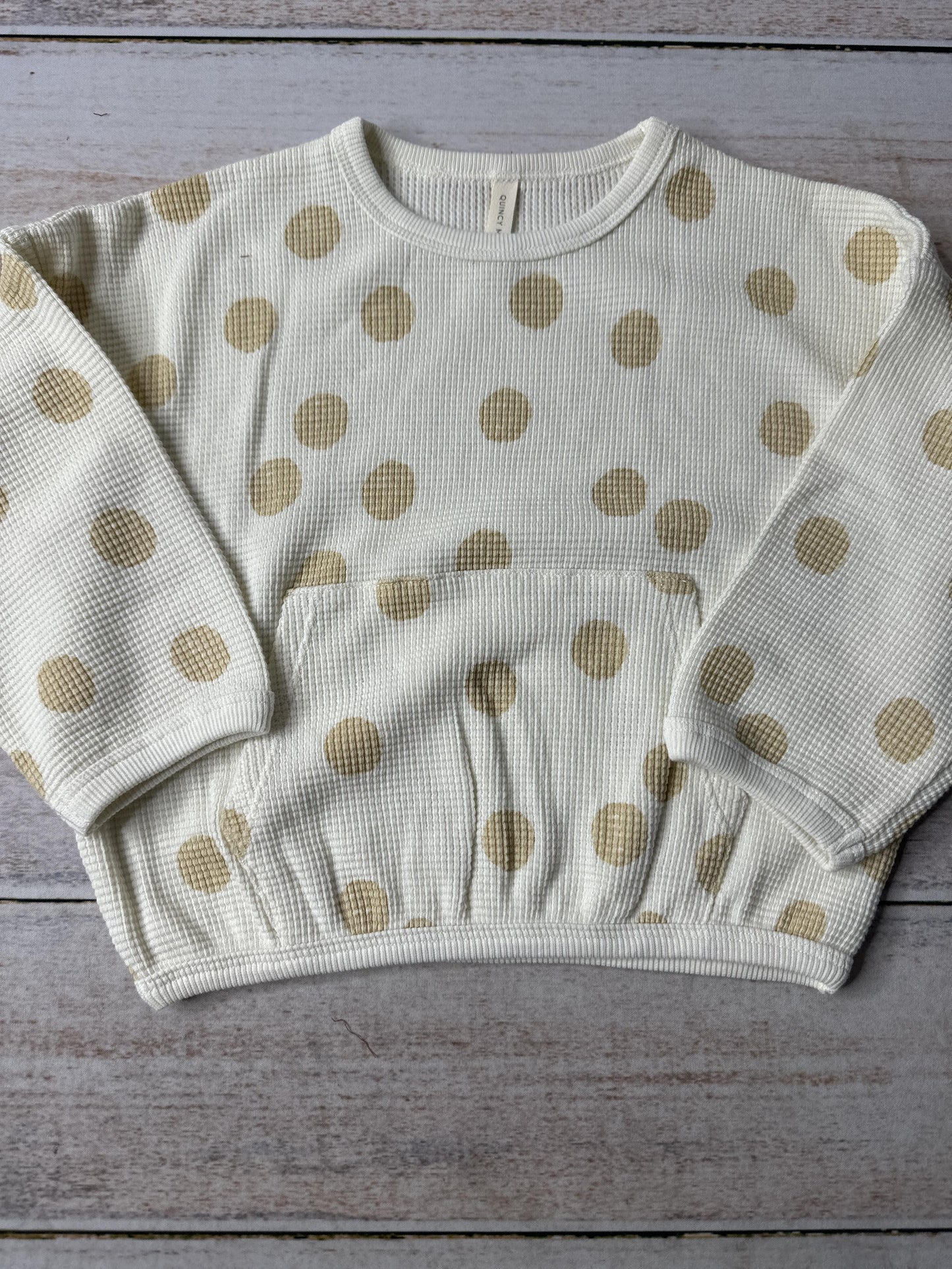 Quincy Mae Unisex cream | Tan Sweater Size: 18-24 months cream | Tan