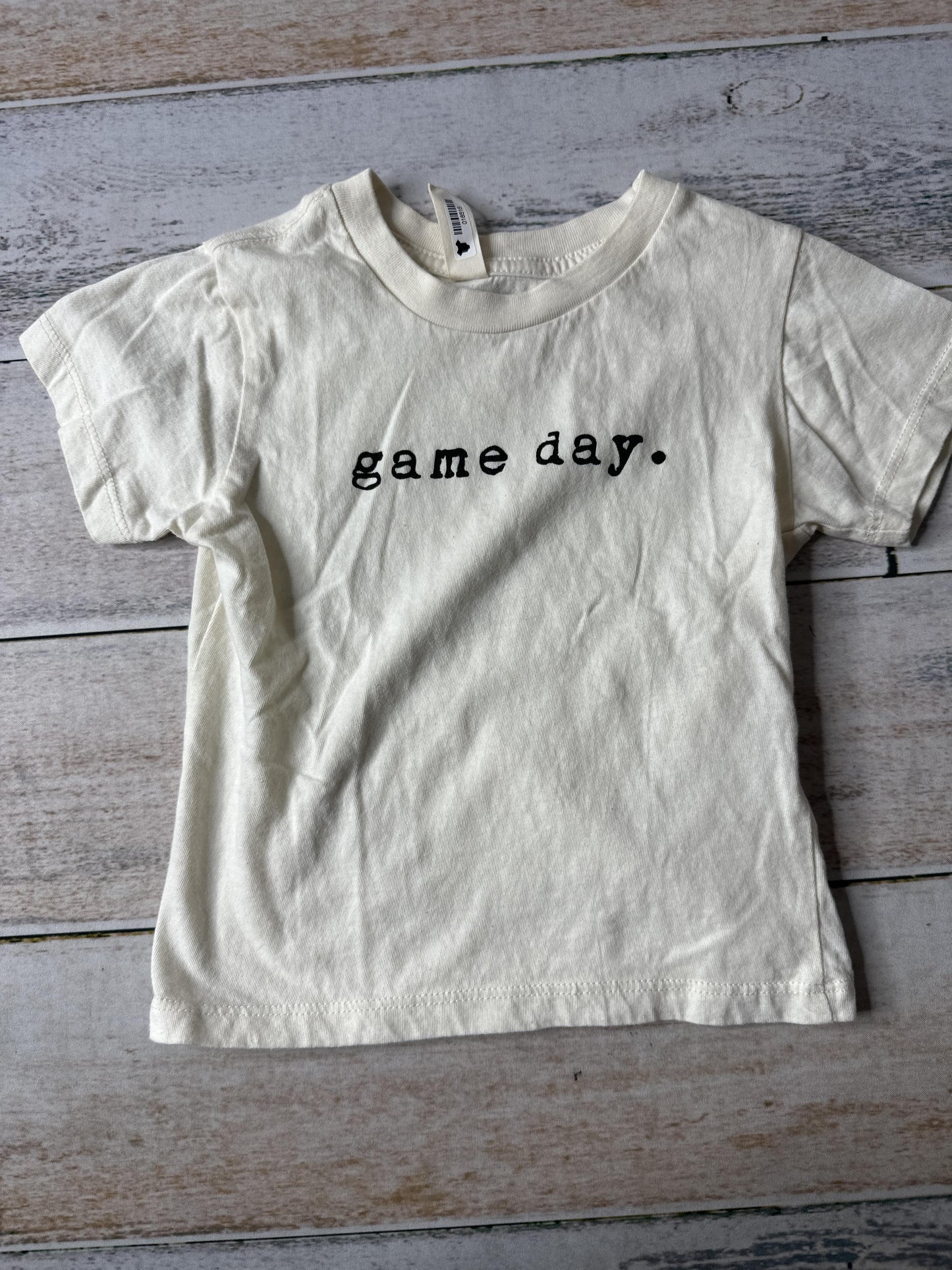 Tenth + Pine Unisex cream | Text T-Shirt Size: 18-24 months cream | Text