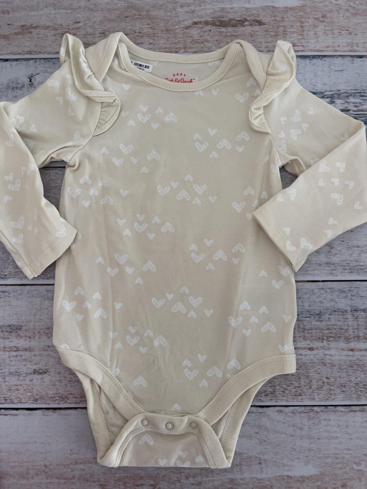 Cat & Jack Girls cream Onesie Size: 12 months cream
