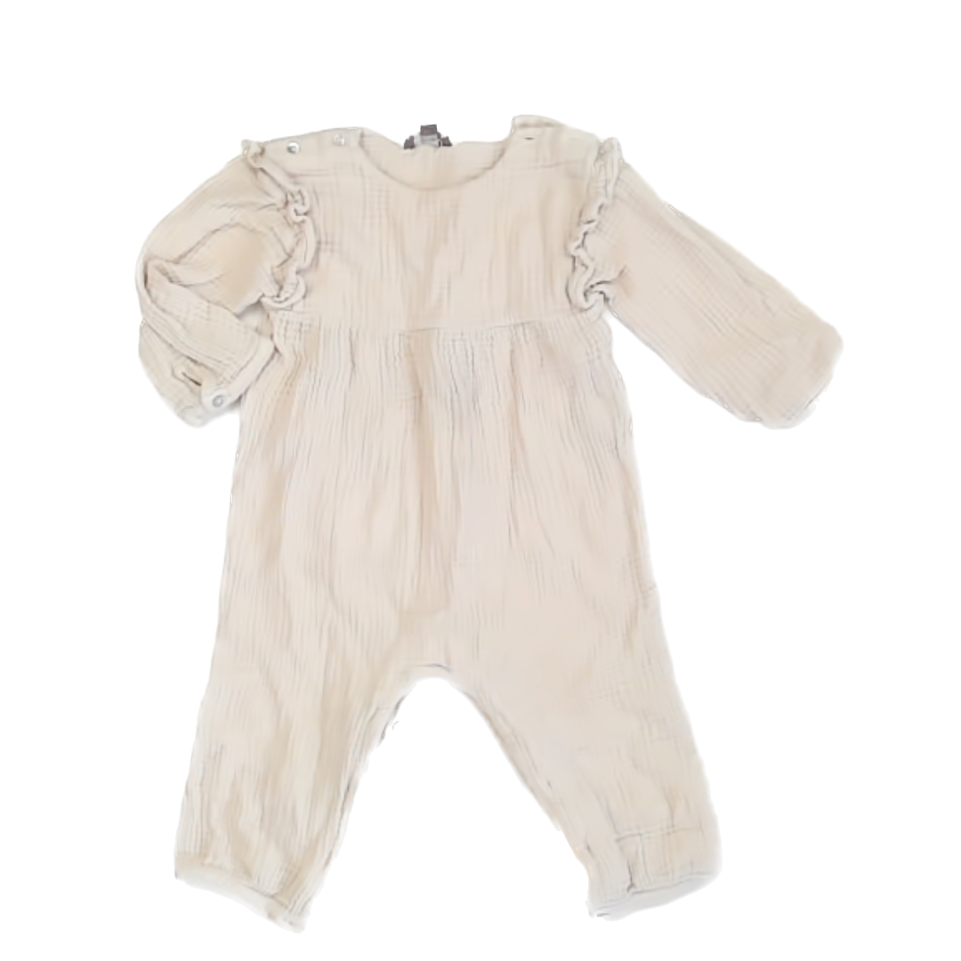 Emile et ida Girls Cream Onesie Size: 12 Months Cream