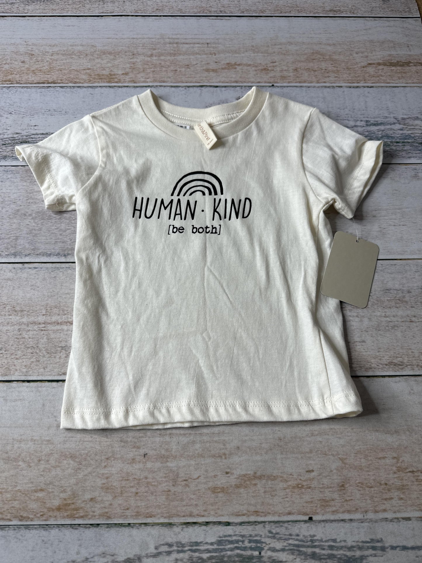 Tenth + Pine Unisex cream T-Shirt Size: 18-24 months cream