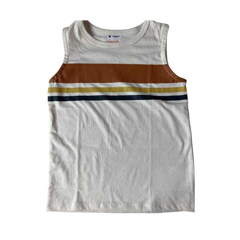 Cat & Jack Unisex cream Tank Top Size: 5T cream