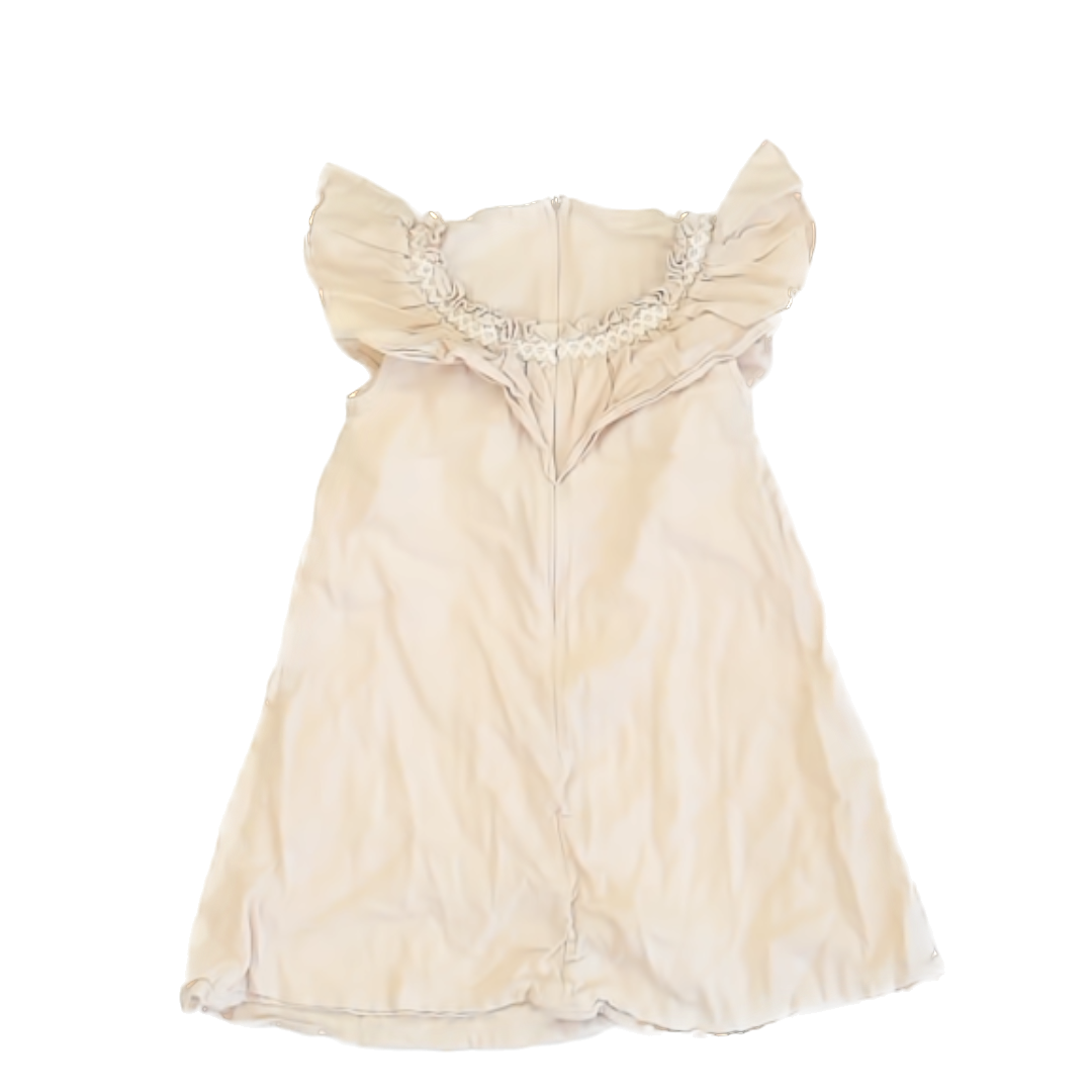 Unknown Girls Cream Dress Size: 100 (3T) Cream