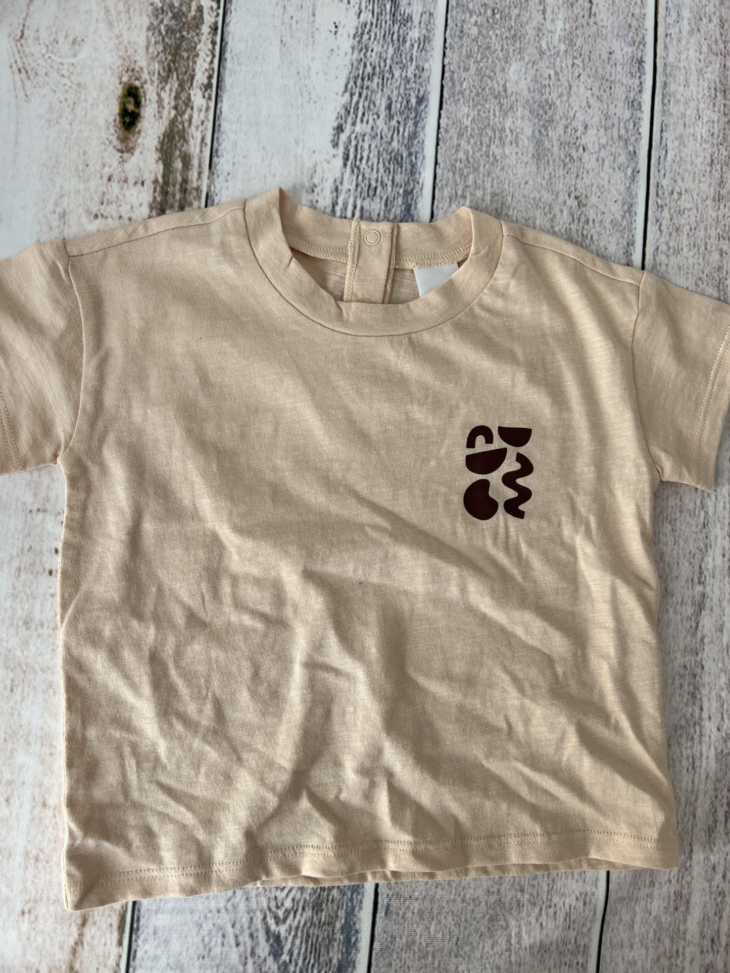 Open Edit Unisex cream T-Shirt Size: 18 months cream