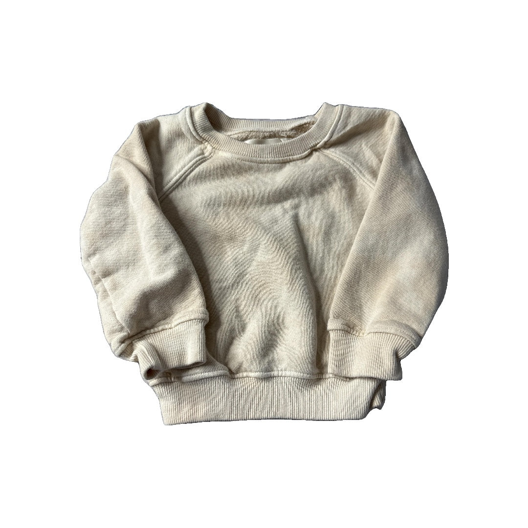 All the babies Unisex cream Sweatshirt Size: 6-12 months cream