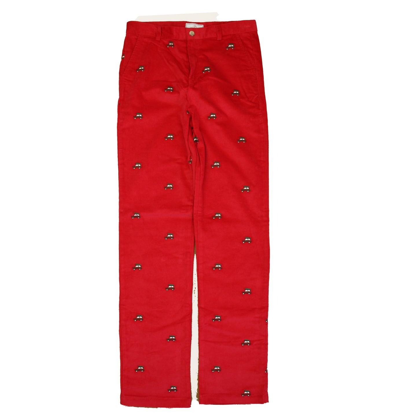 Classic Prep Boys Crimson w/ Woody Embroidery Corduroy Pants Size: 6-14 Years Crimson w/ Woody Embroidery