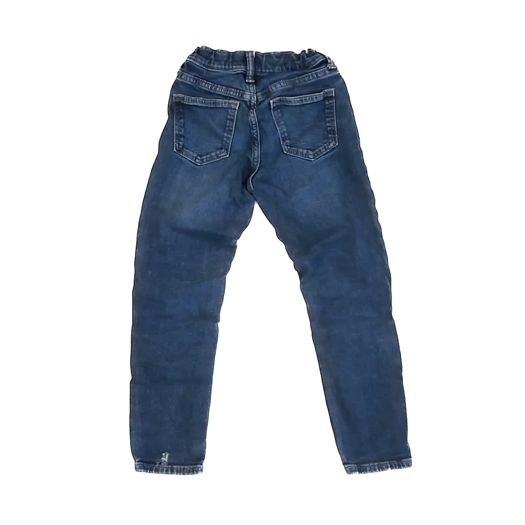 Old Navy Girls Dark Blue Denim Jeans Size: 7 Years Dark Blue Denim