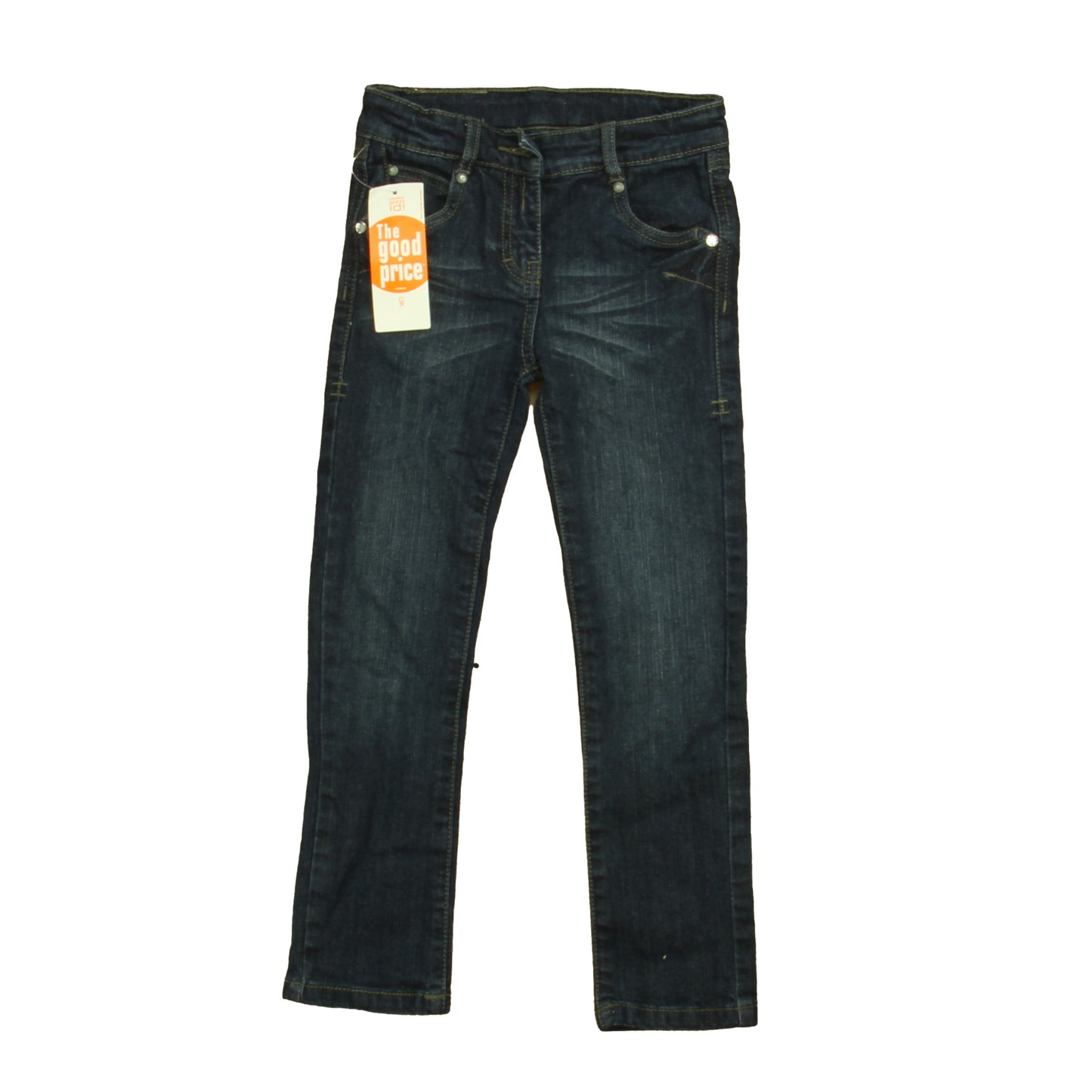 Okaidi Girls Dark Blue | Rhinestone Jeans Size: 10 Years Dark Blue | Rhinestone