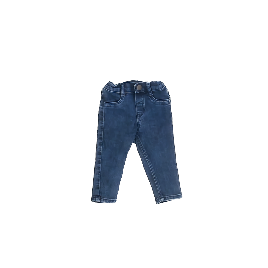 H&M Girls Dark Blue Jeans Size: 9 Months Dark Blue