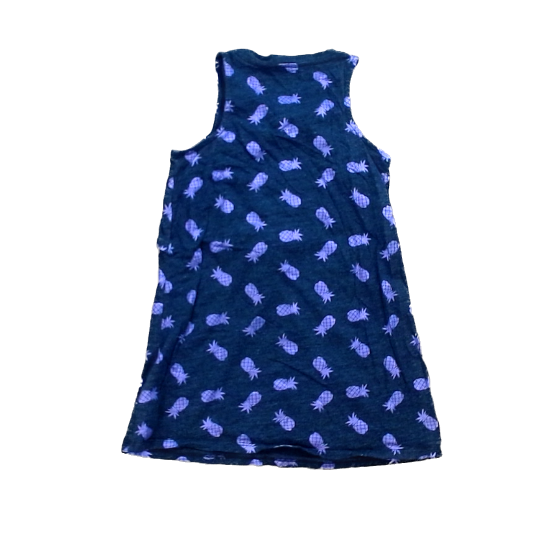 Rockets Of Awesome Girls Dark Gray | Purple Pineapples Dress Size: 5T Dark Gray | Purple Pineapples